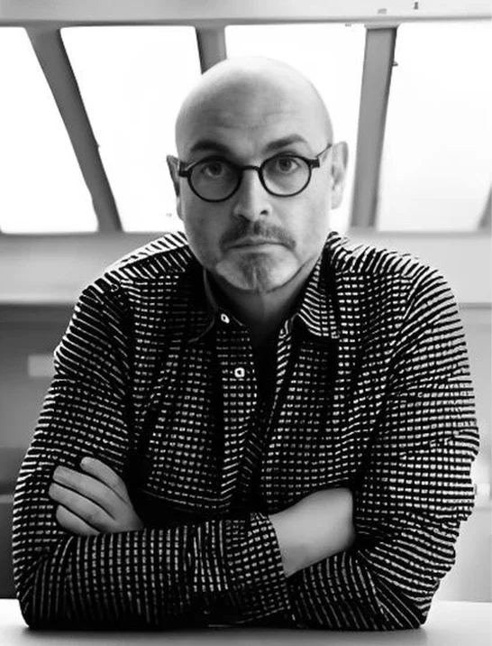 Portrait of collaborating artist Serge Bloch from France