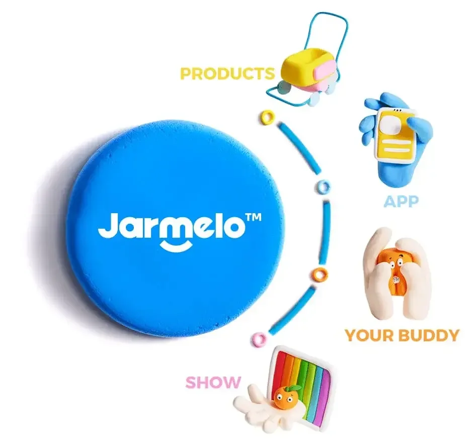 Child creating a clay model with Jarmelo Clay Mate courses