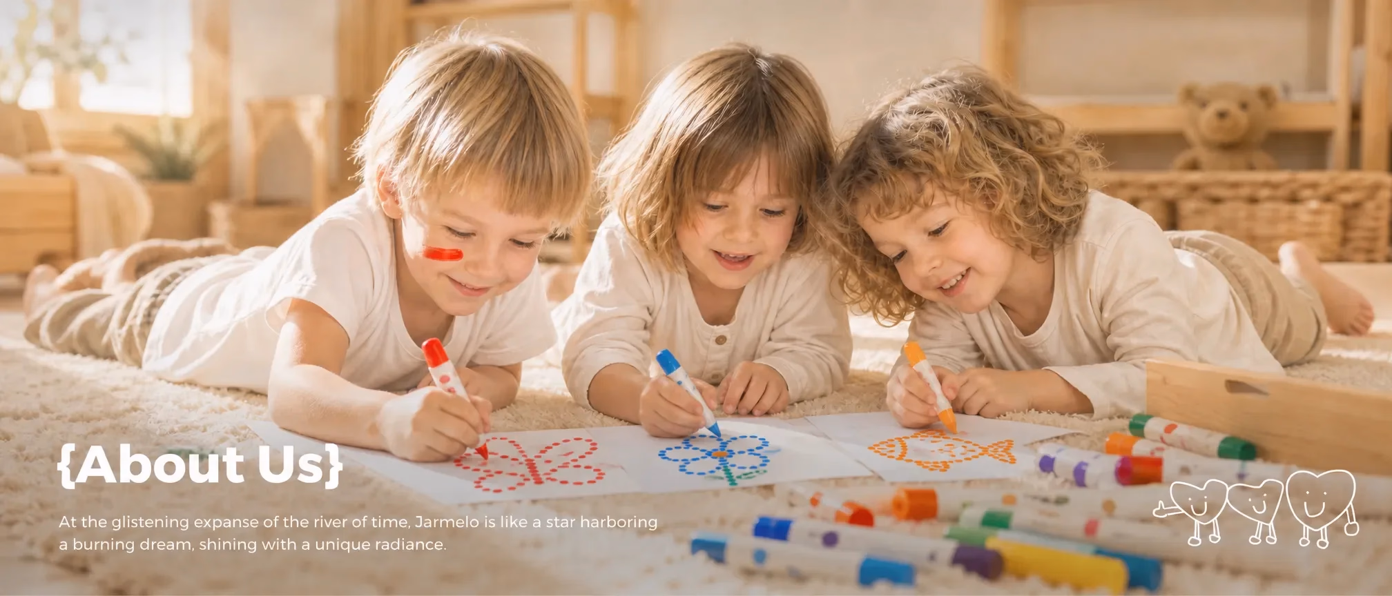 Jarmelo creative resources — printable coloring pages, art courses, and step-by-step guides for children